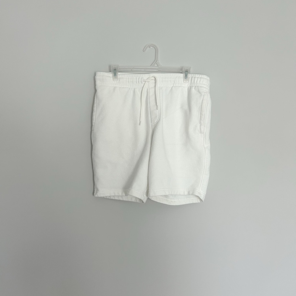 Men's White Casual Shorts